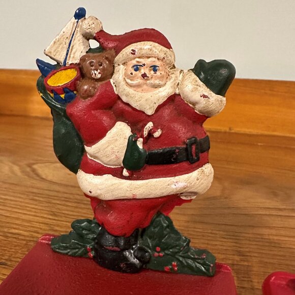Vintage Midwest of Cannon Falls SANTA Christmas Stocking Holders X 3 - Picture 7 of 12